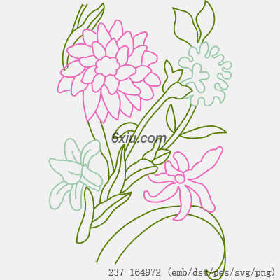 svg矢量绣花图下载