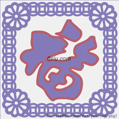 svg矢量绣花图下载