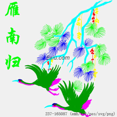 svg矢量绣花图下载