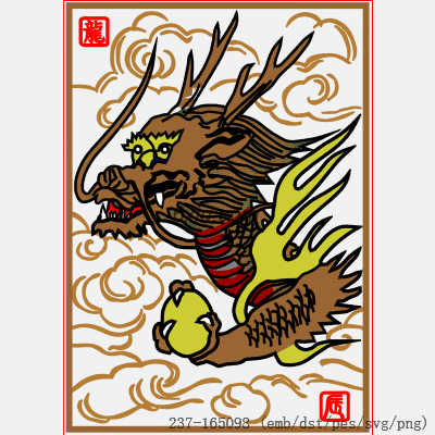 svg矢量绣花图下载