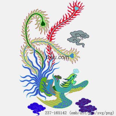 svg矢量绣花图下载