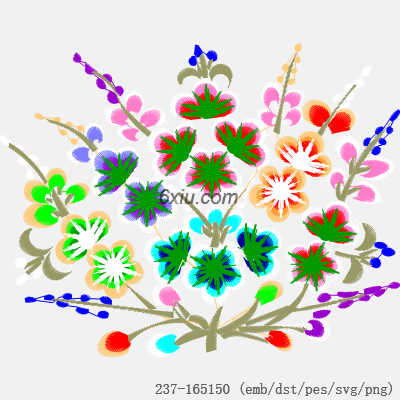 svg矢量绣花图下载