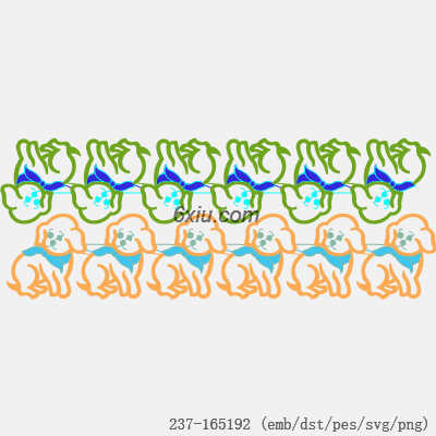 svg矢量绣花图下载