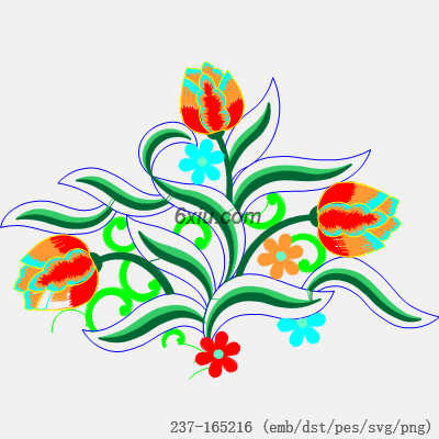 svg矢量绣花图下载
