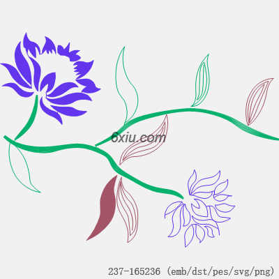 svg矢量绣花图下载