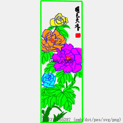 svg矢量绣花图下载