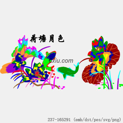 svg矢量绣花图下载