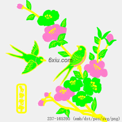 svg矢量绣花图下载