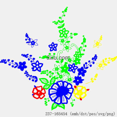 svg矢量绣花图下载