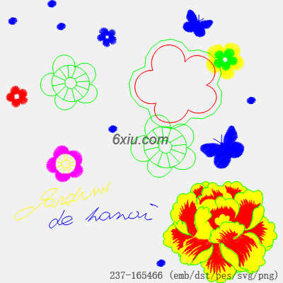 svg矢量绣花图下载