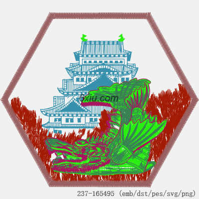 svg矢量绣花图下载