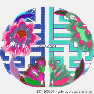 svg矢量绣花图下载