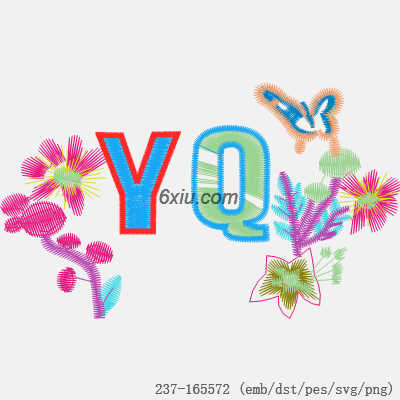svg矢量绣花图下载