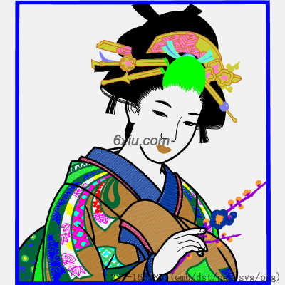 svg矢量绣花图下载