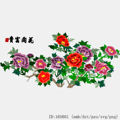 svg矢量绣花图下载