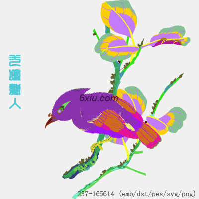 svg矢量绣花图下载