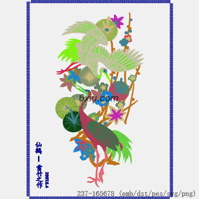 svg矢量绣花图下载