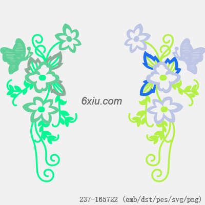 svg矢量绣花图下载