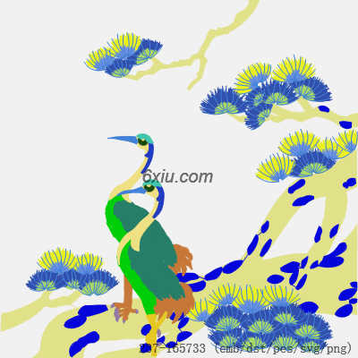 svg矢量绣花图下载