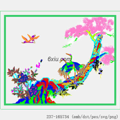 svg矢量绣花图下载