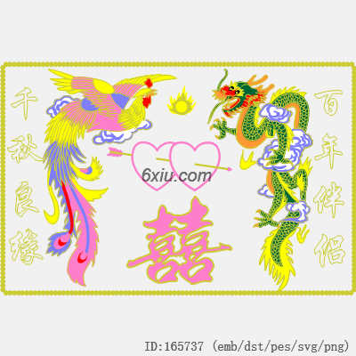 svg矢量绣花图下载