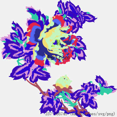 svg矢量绣花图下载