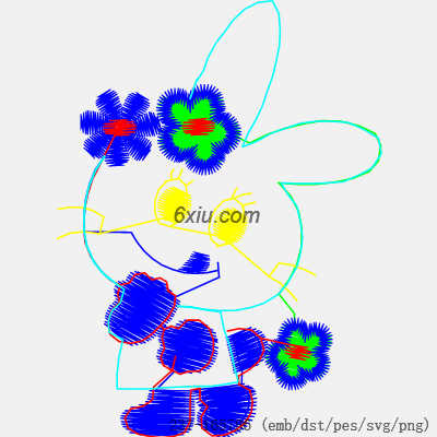 svg矢量绣花图下载