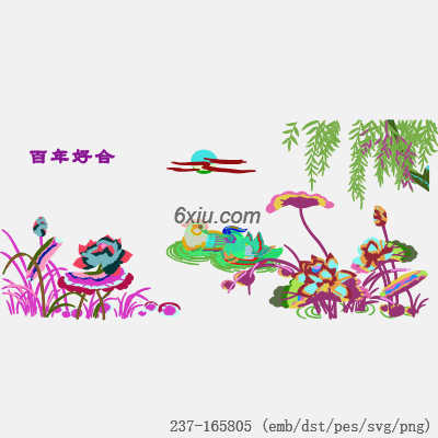 svg矢量绣花图下载