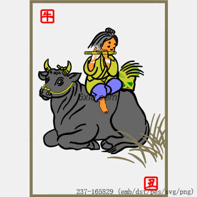 svg矢量绣花图下载