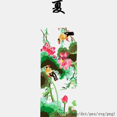 svg矢量绣花图下载