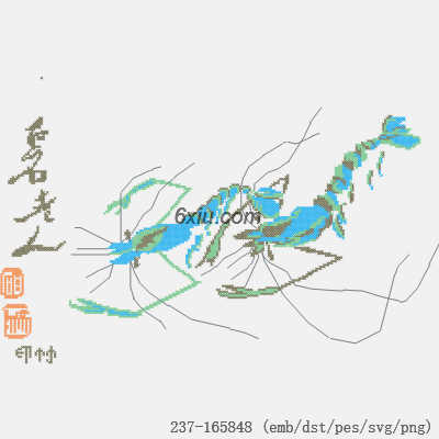 svg矢量绣花图下载