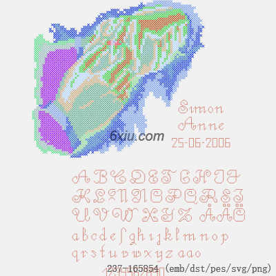 svg矢量绣花图下载
