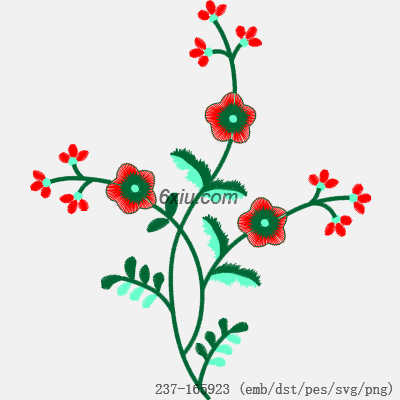 svg矢量绣花图下载