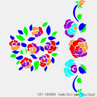 svg矢量绣花图下载