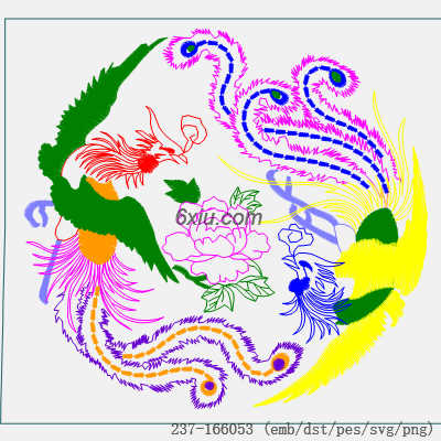 svg矢量绣花图下载