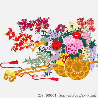 svg矢量绣花图下载