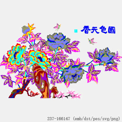svg矢量绣花图下载