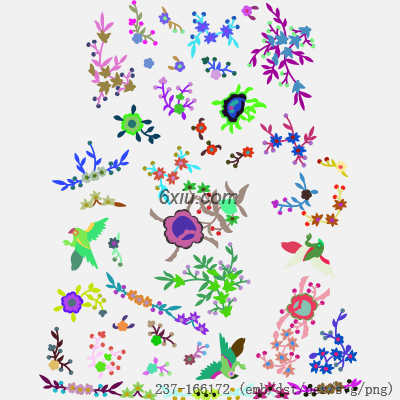 svg矢量绣花图下载