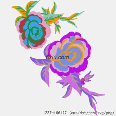 svg矢量绣花图下载