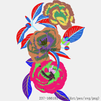 svg矢量绣花图下载