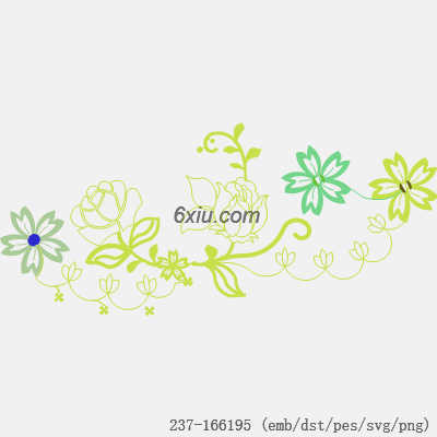 svg矢量绣花图下载