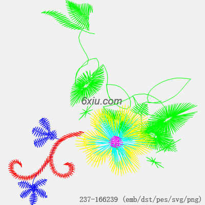 svg矢量绣花图下载