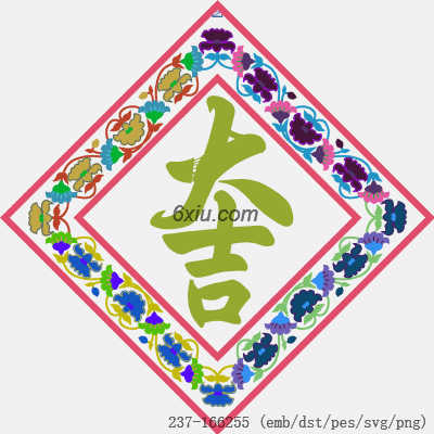 svg矢量绣花图下载
