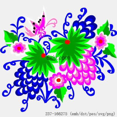 svg矢量绣花图下载