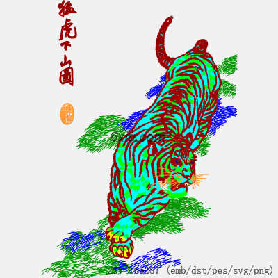 svg矢量绣花图下载