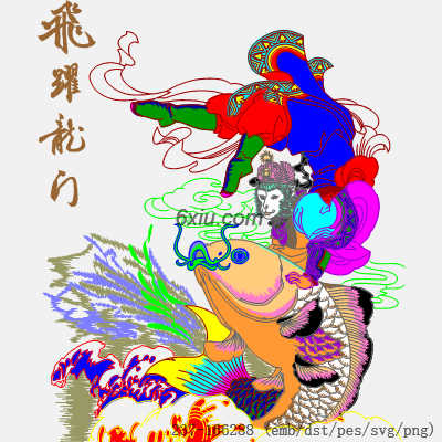 svg矢量绣花图下载