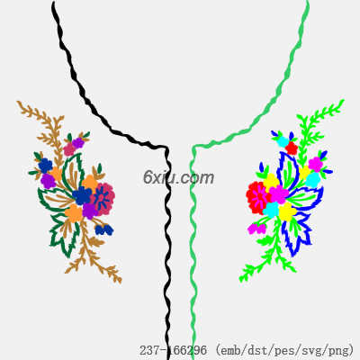 svg矢量绣花图下载