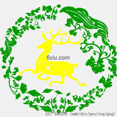 svg矢量绣花图下载