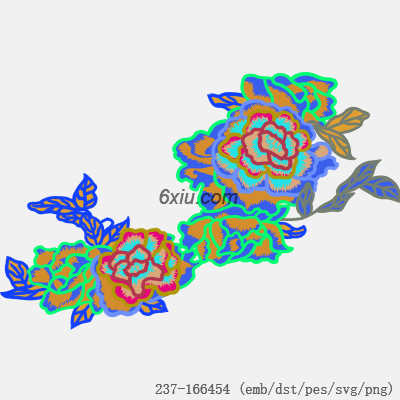 svg矢量绣花图下载