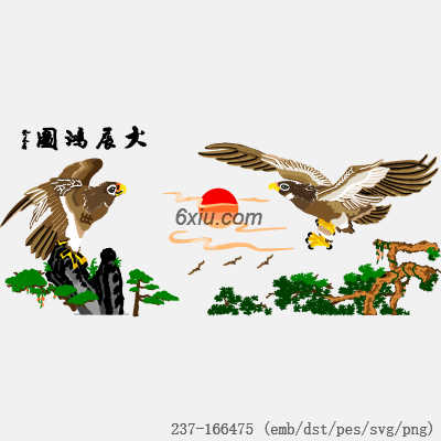 svg矢量绣花图下载